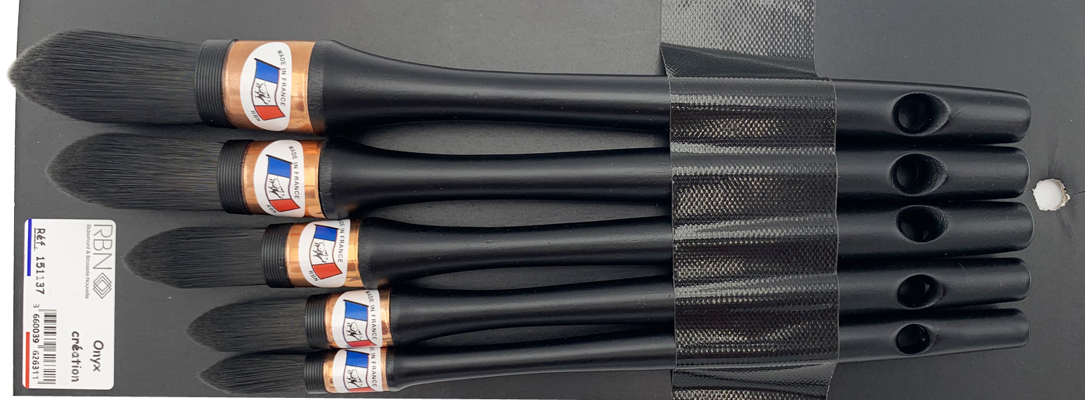 Réchampir Virole Acier Onyx Création Collet Noir n°3/0